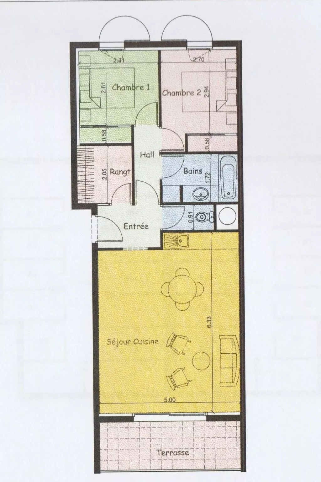 Appartement T3 Klassifiziert 3 Sterne-Dedans