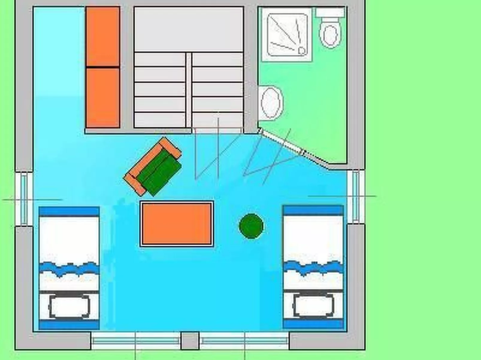 Wohnung mit Terrasse, Grill und Garten-Drinnen