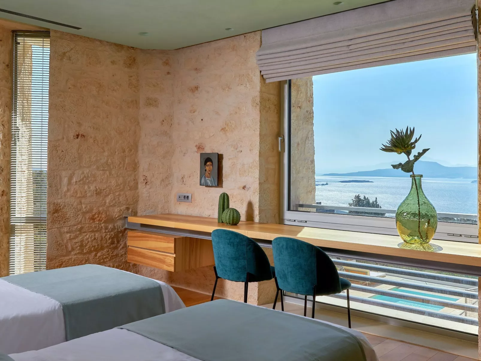 New Olives and Thyme, Meerblick mit 2 beheizten Pools-Dedans