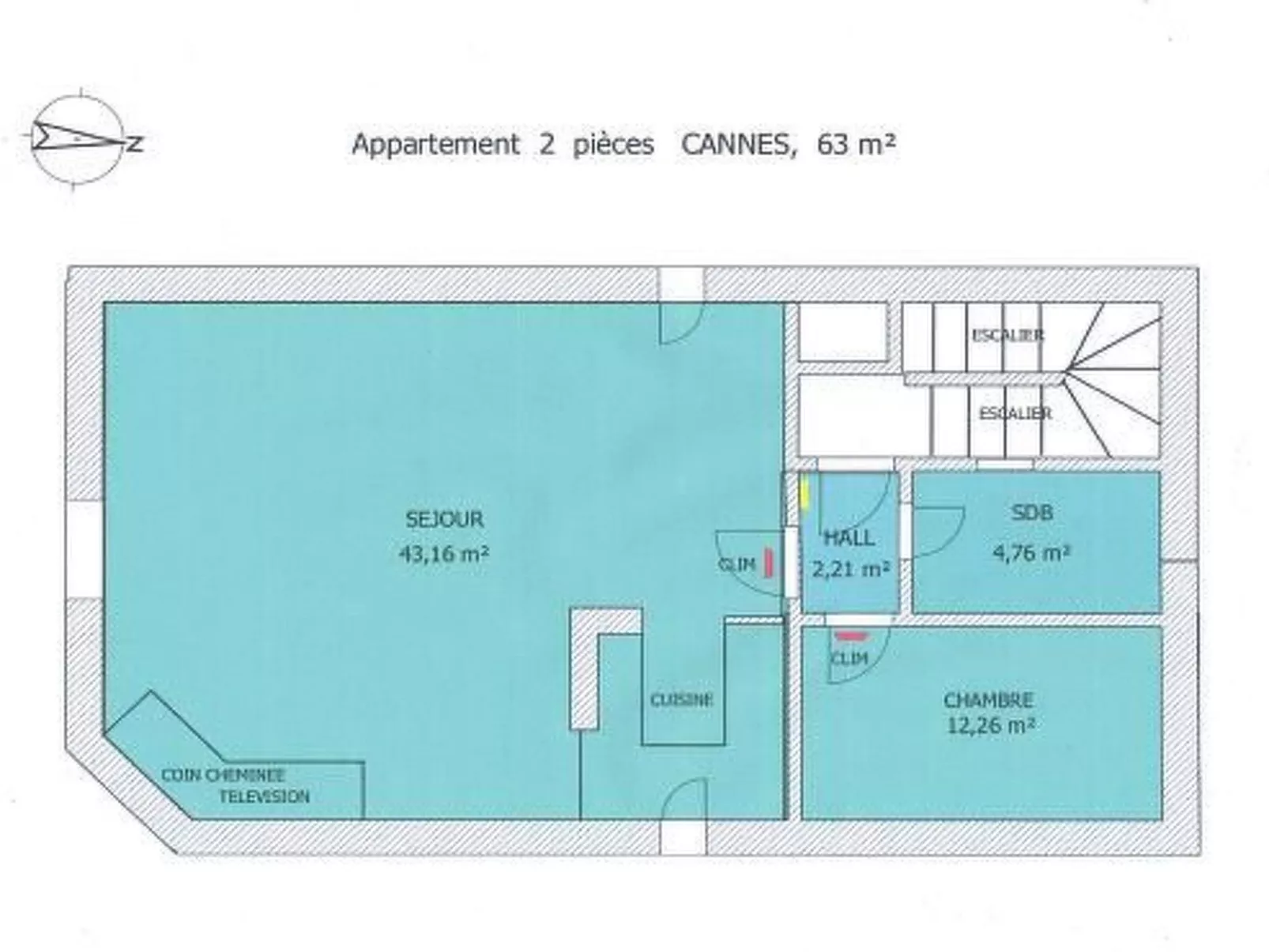 Loftartige Wohnung in ruhiger Lage in Cannes-Drinnen