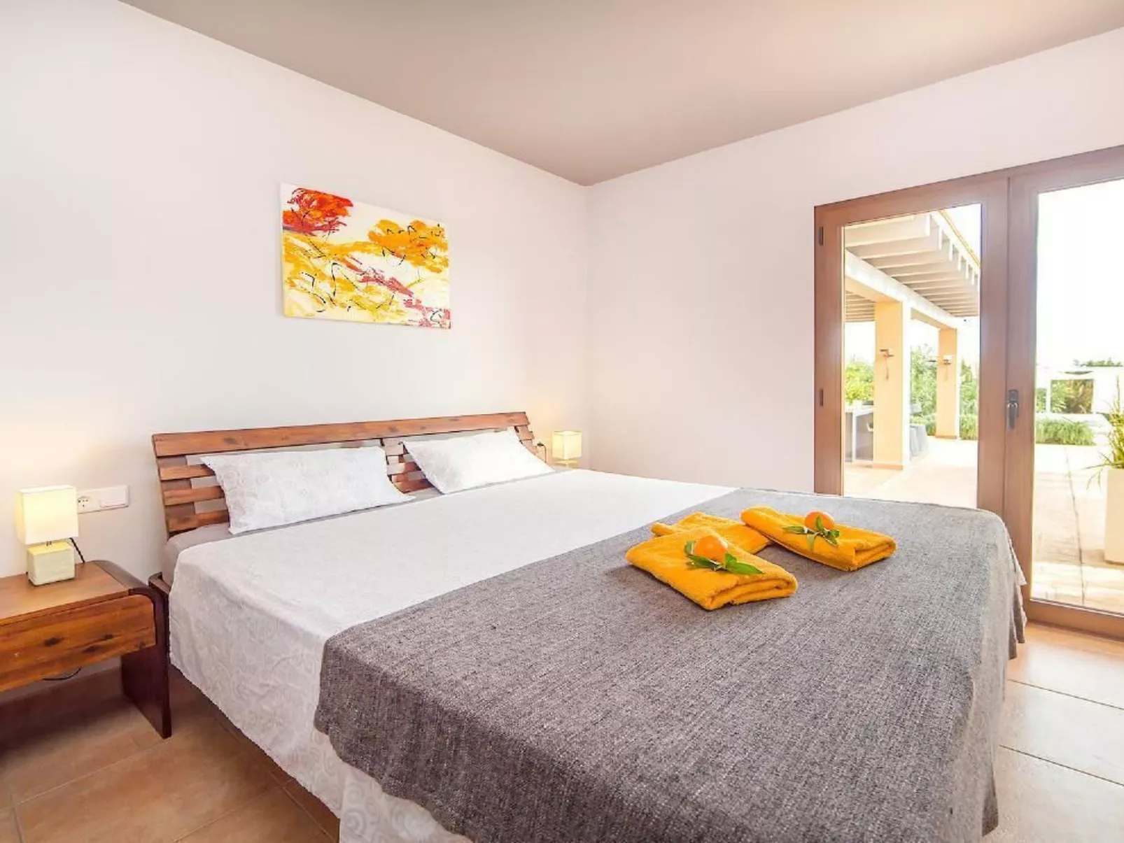 Tolles Ferienhaus in Campos mit Großem Pool-Dedans