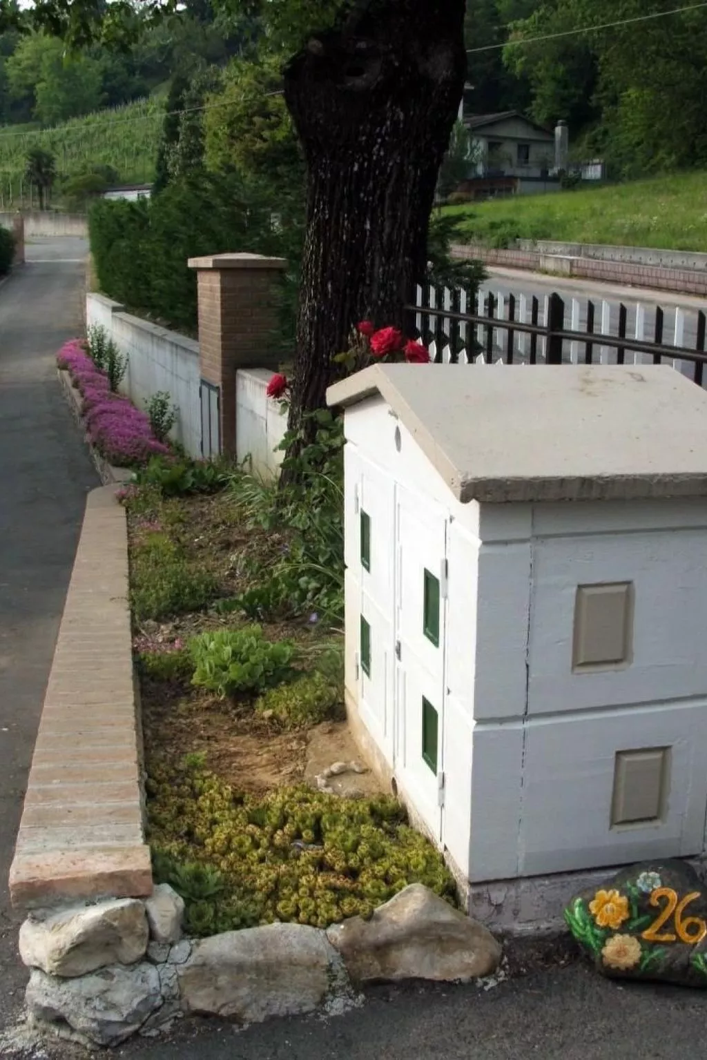 Mit Balkon für 3 Personen-Draußen