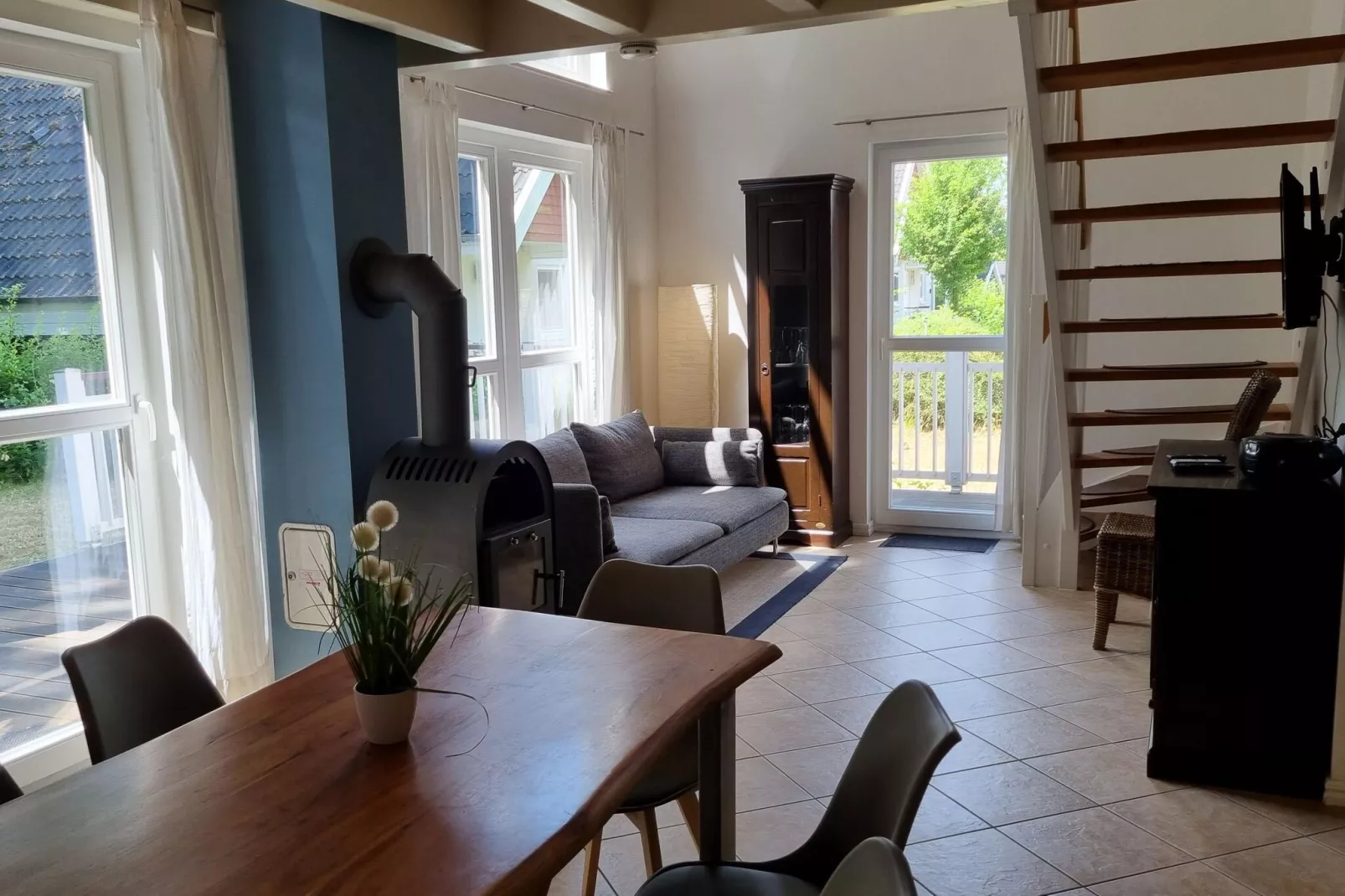 Familienhaus am Wald-Wohnzimmer