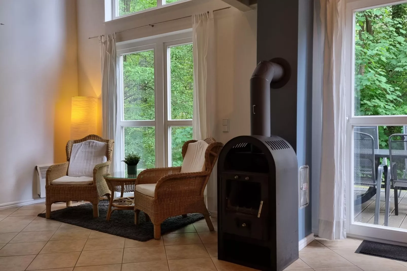 Familienhaus am Wald-Wohnzimmer