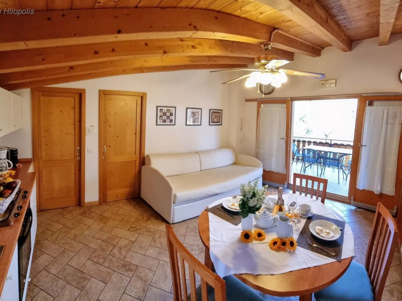 Cottage mit Terrasse-Dedans