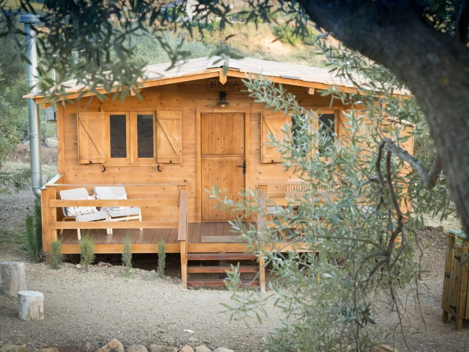 Gemütliches Ferienhaus in Almogía mit Garten - Draußen