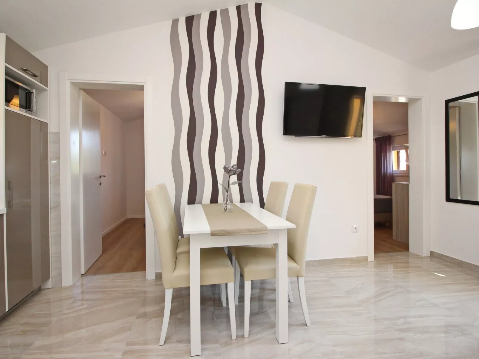 Charmantes Appartement in Baška mit Eigenem Balkon-Dedans