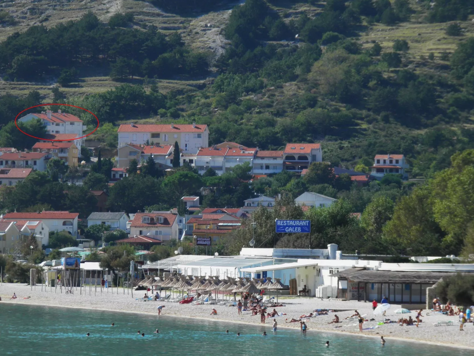 Wohnung in Baška-Draußen