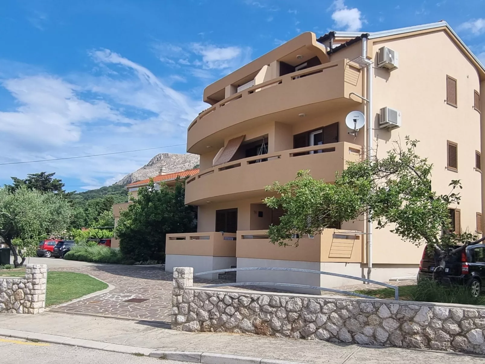 Wohnung in Baška mit Eigenem Balkon-Dehors