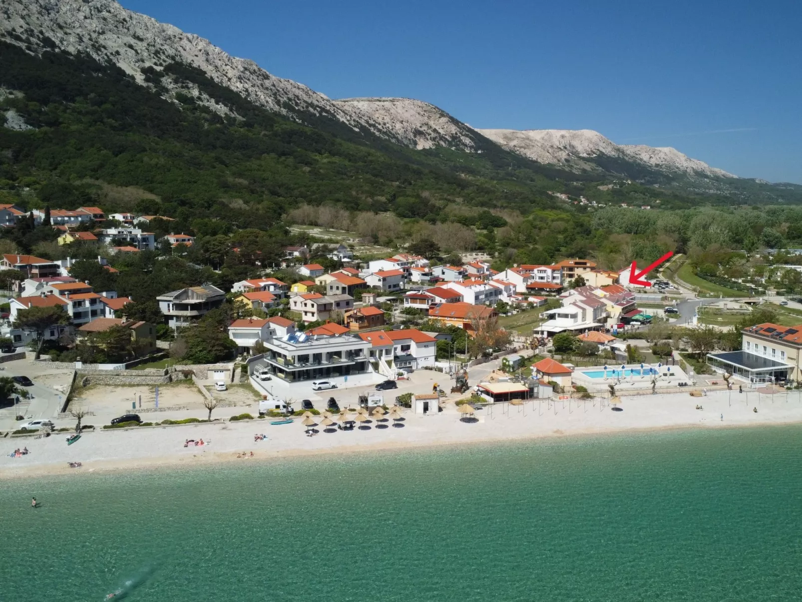 In Baska in der Nähe von Strand-Dehors