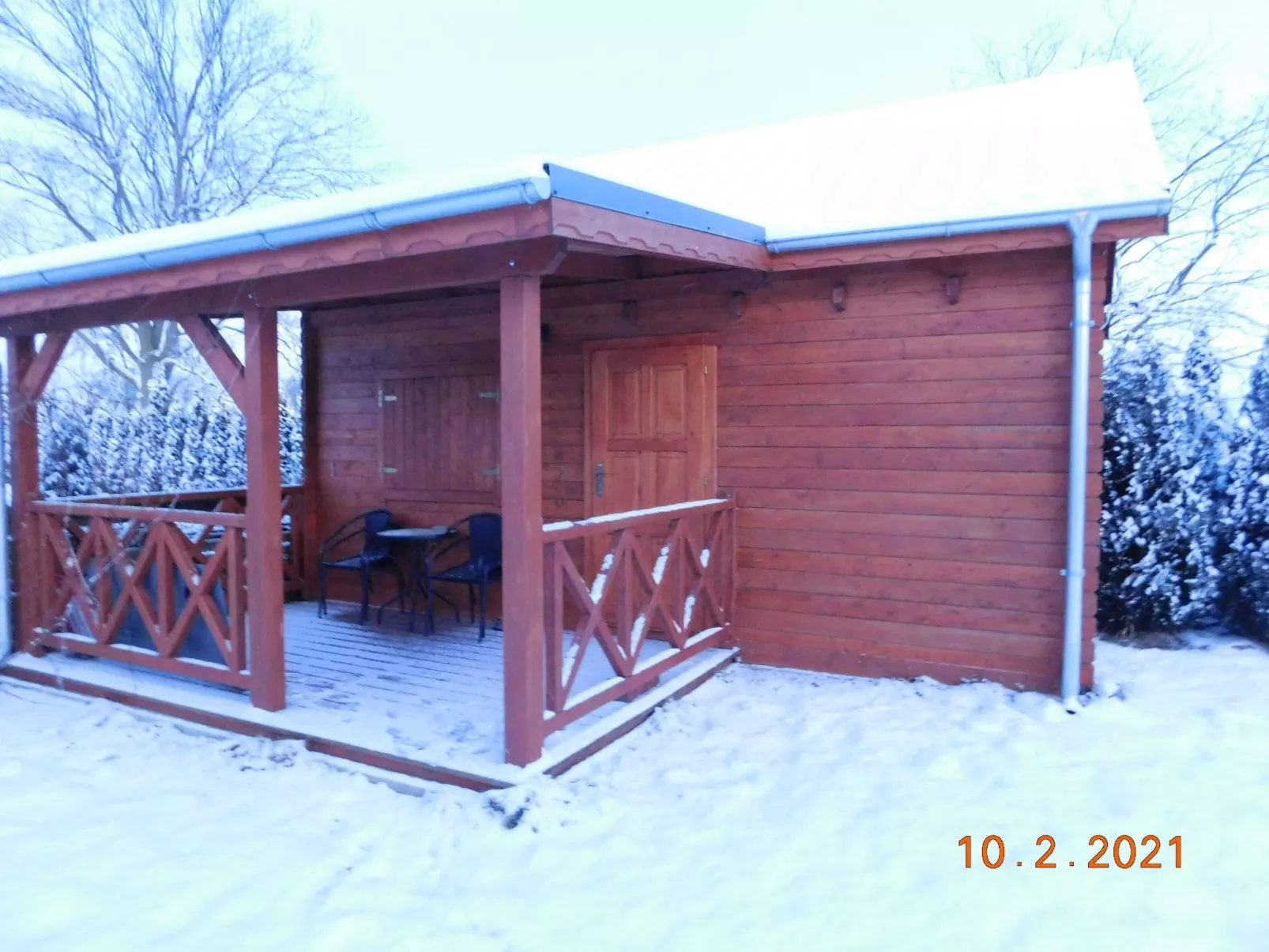 Haus in Karsibór mit Grill, Terrasse und Garten-Draußen