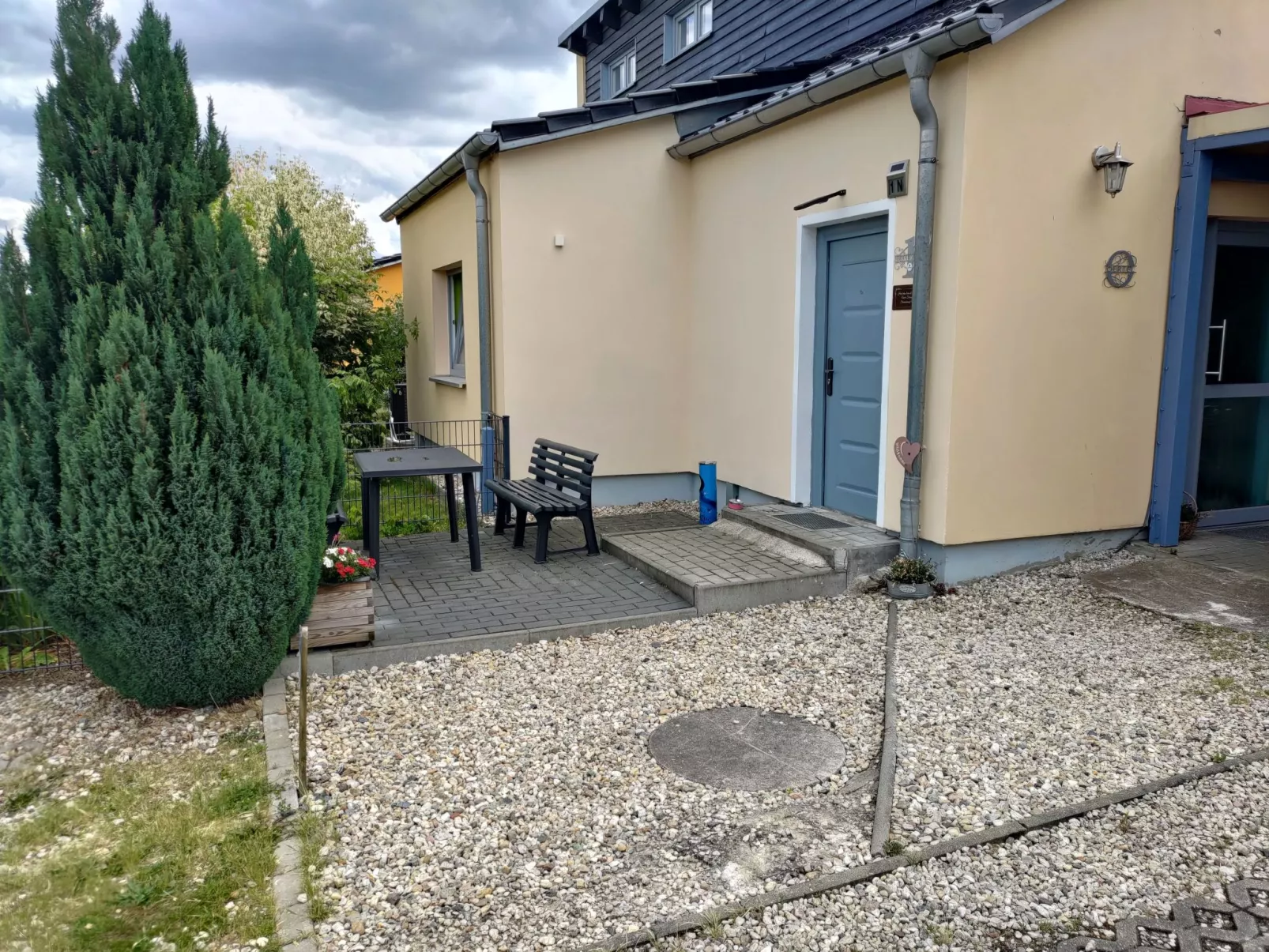 Nette Wohnung in Großsteinberg mit Grill und Terrasse-Draußen
