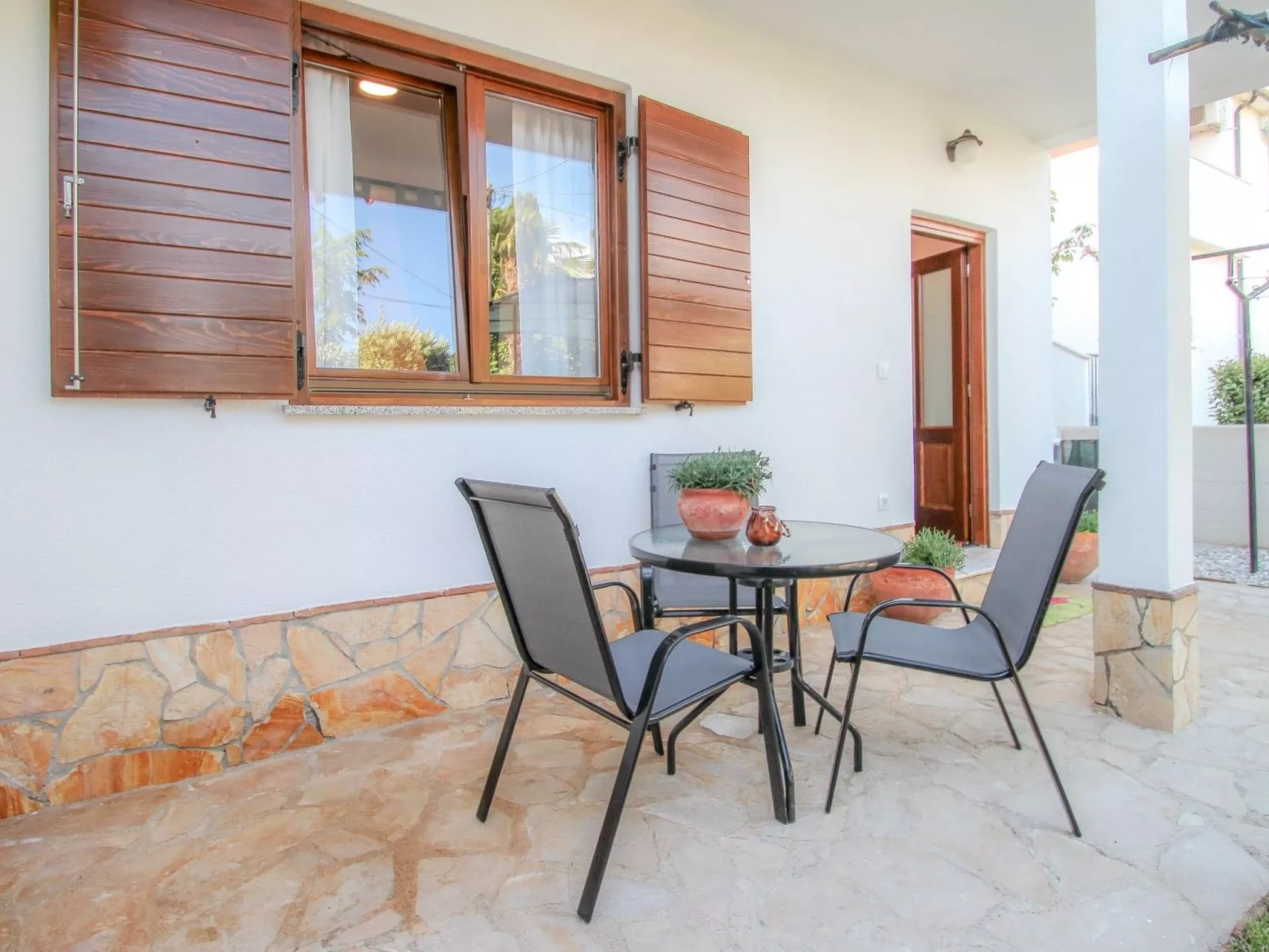 Studio-App mit Terrasse für 2 Personen-Draußen