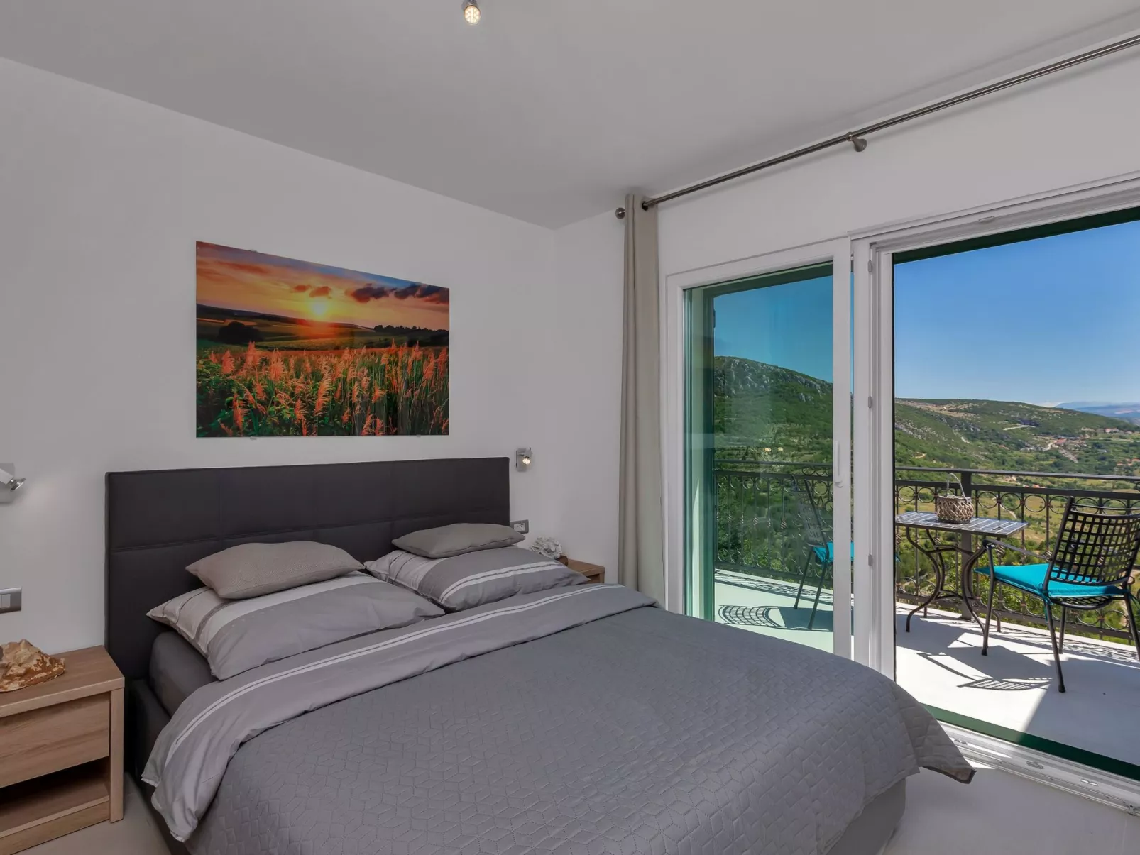 Villa mit Panorama-Dedans