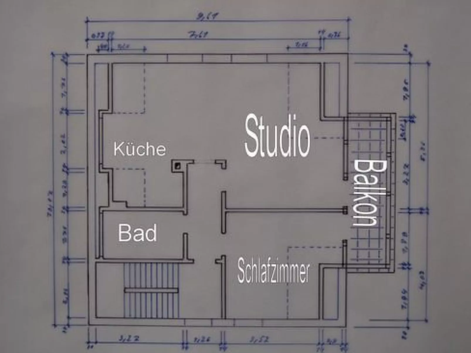 Studio-Appartement mit Blick auf das Wasser-Dedans