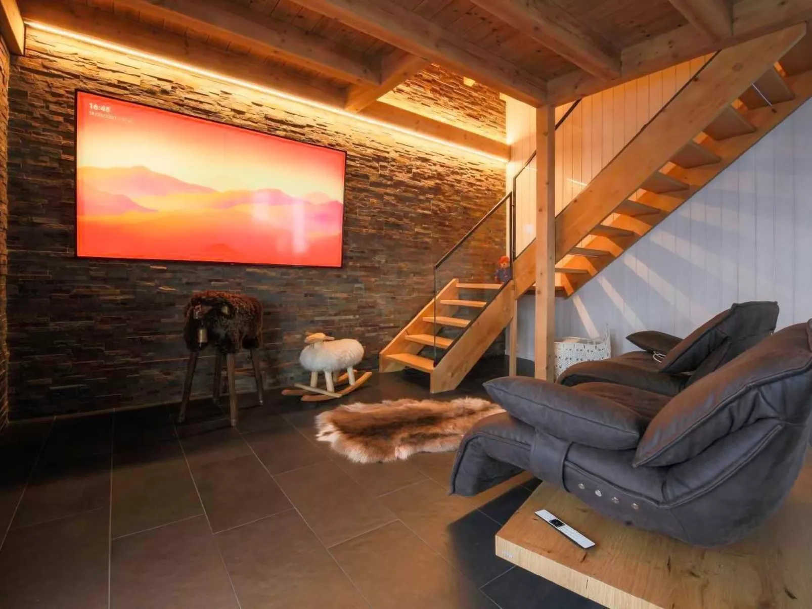 Wunderschönes Luxus-Chalet mit Seesicht-Dedans