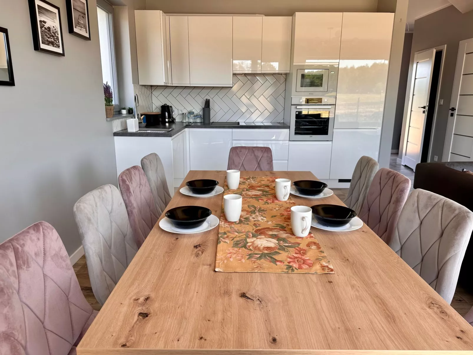 In Kołczewo mit Grill und Garten-Dedans