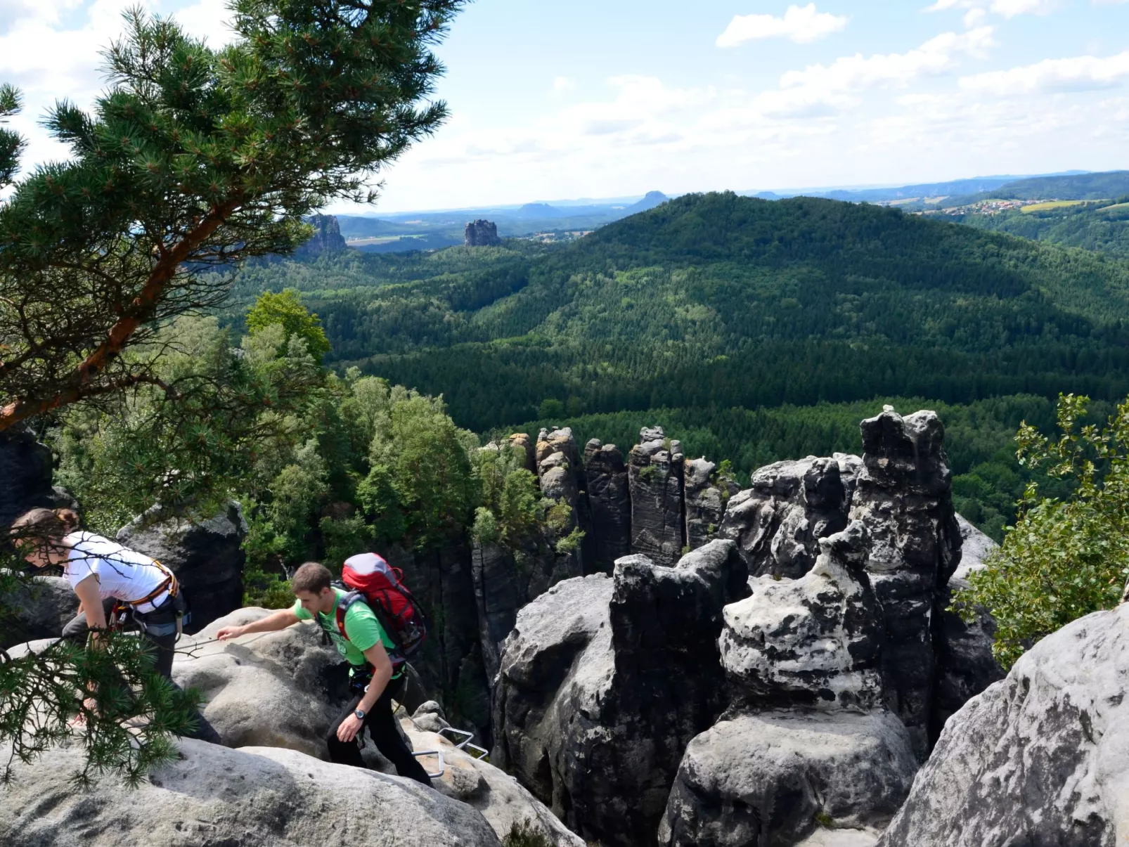 Panoramablick in Königstein-Dehors
