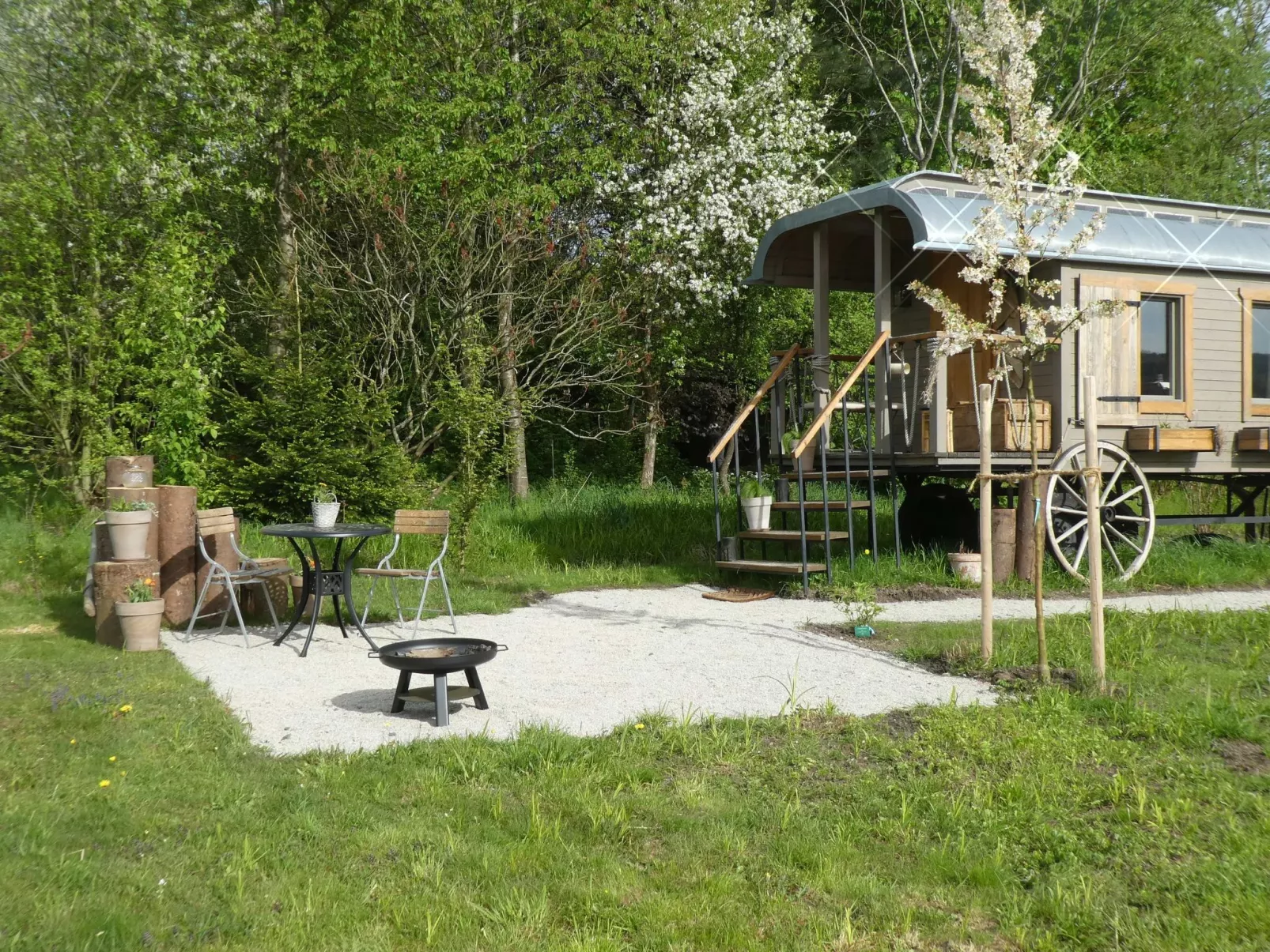 Urlaub Zirkuswagen-Dehors