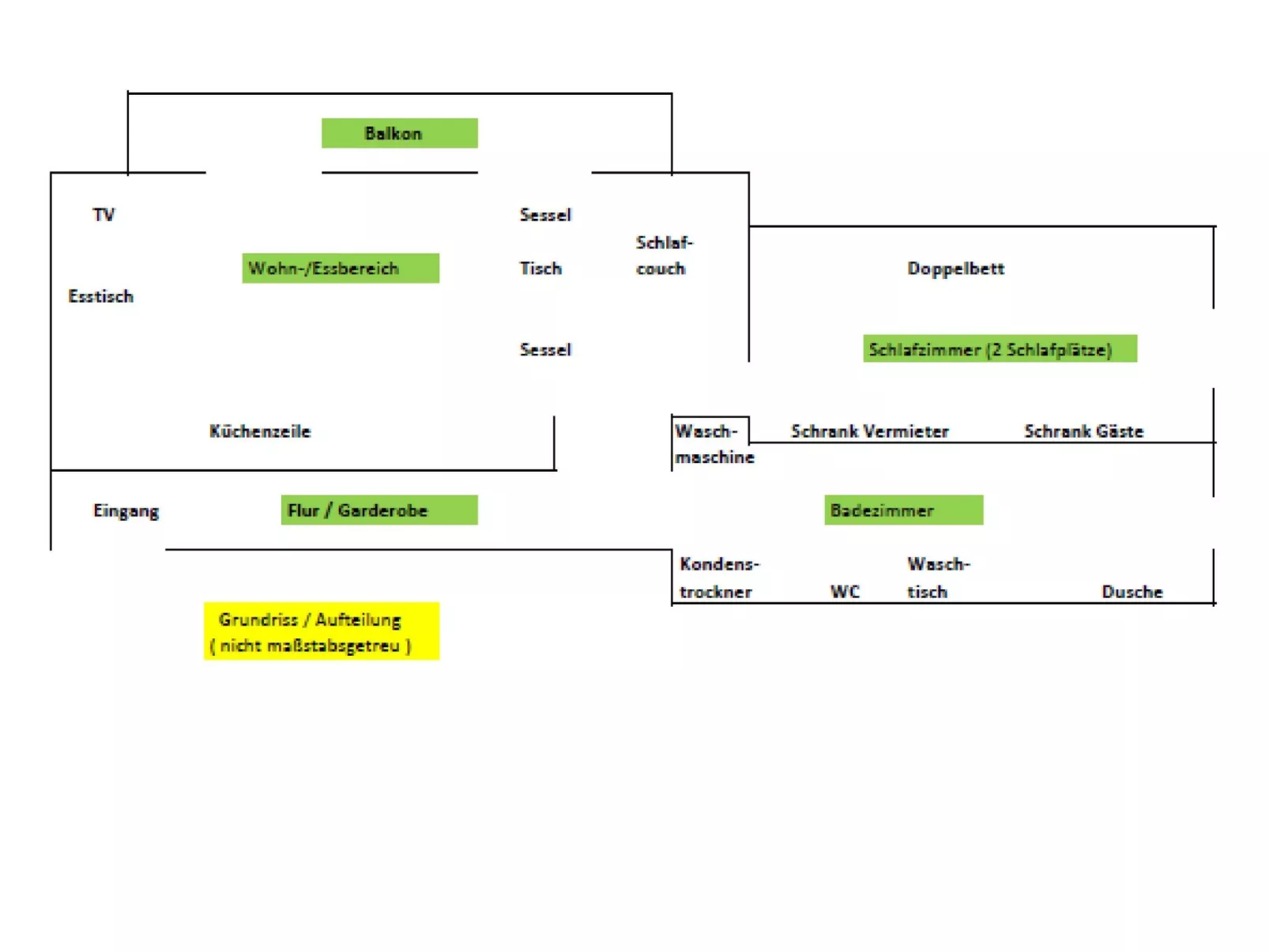 FeWo Wattwurm-Inside