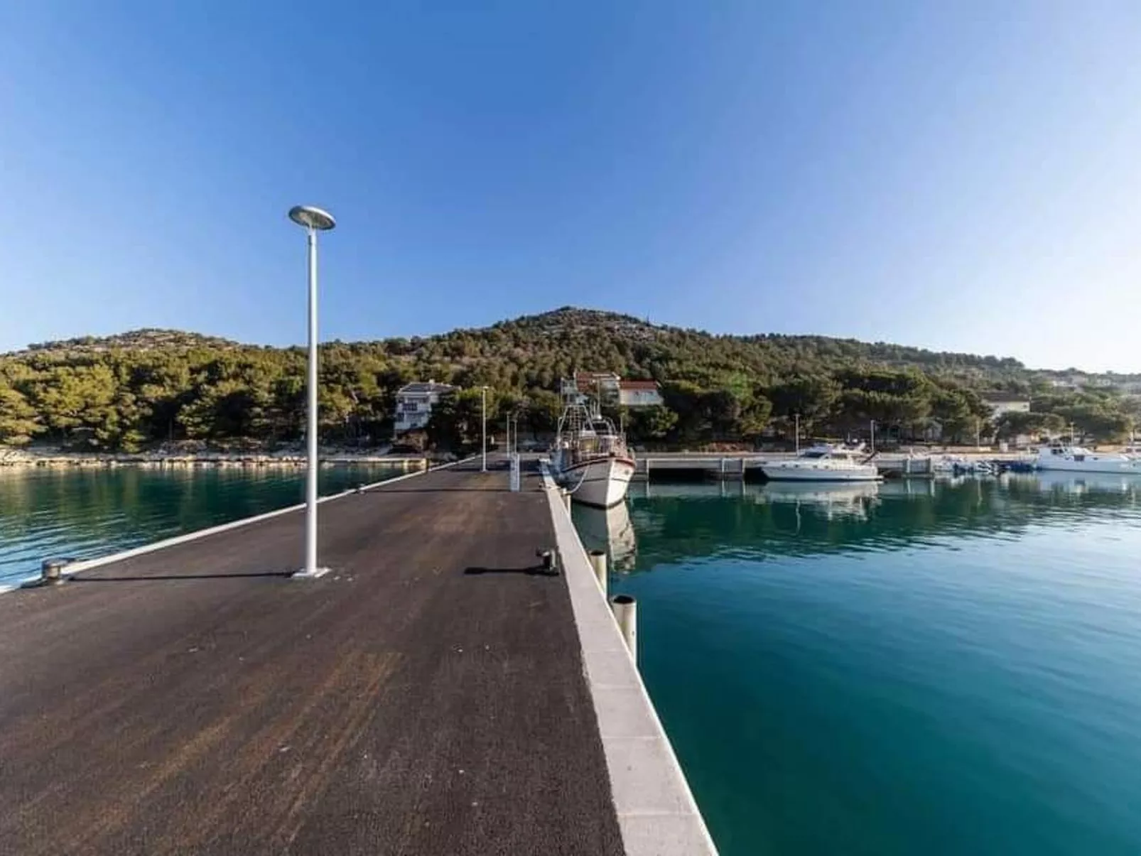 Mobilheim mit Blick auf das Wasser-Outside