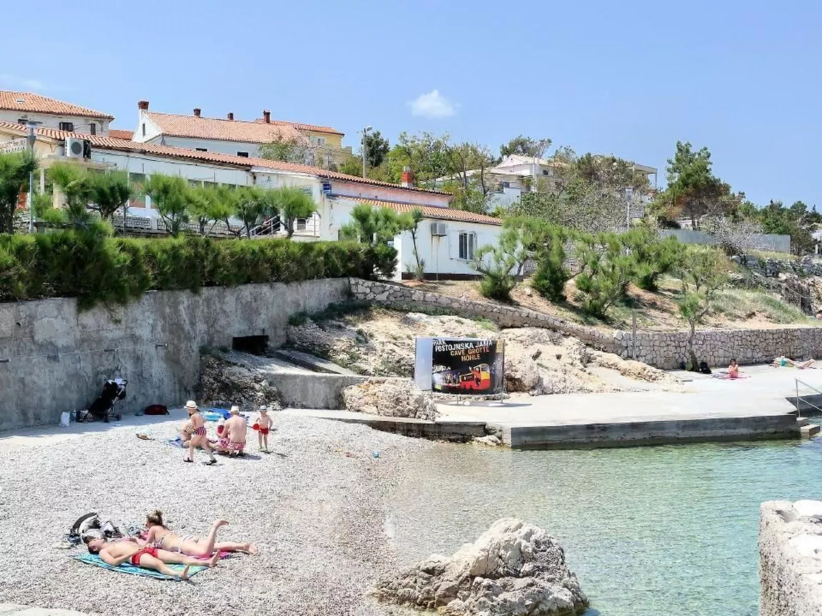 Wohnung in Šilo mit privatem Parkplatz-Draußen
