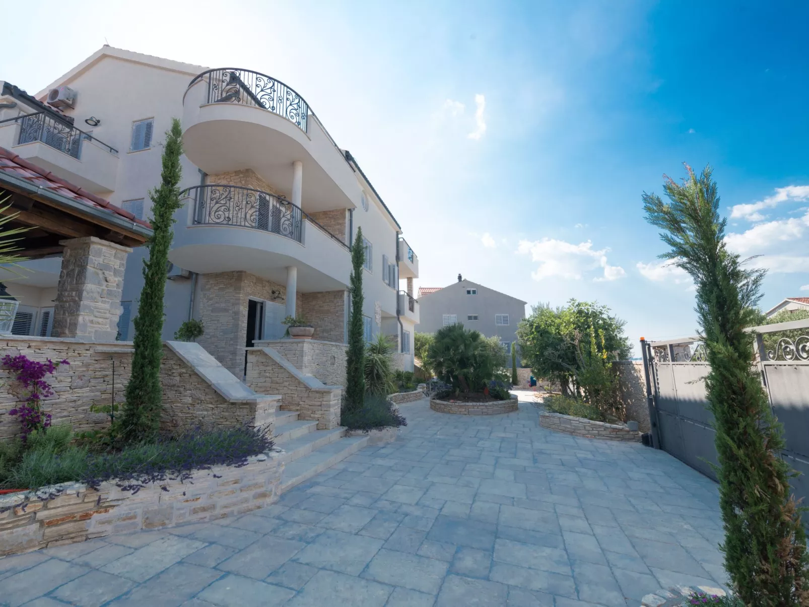 Wohnung "Villa Kos A-1" mit Pool-Draußen