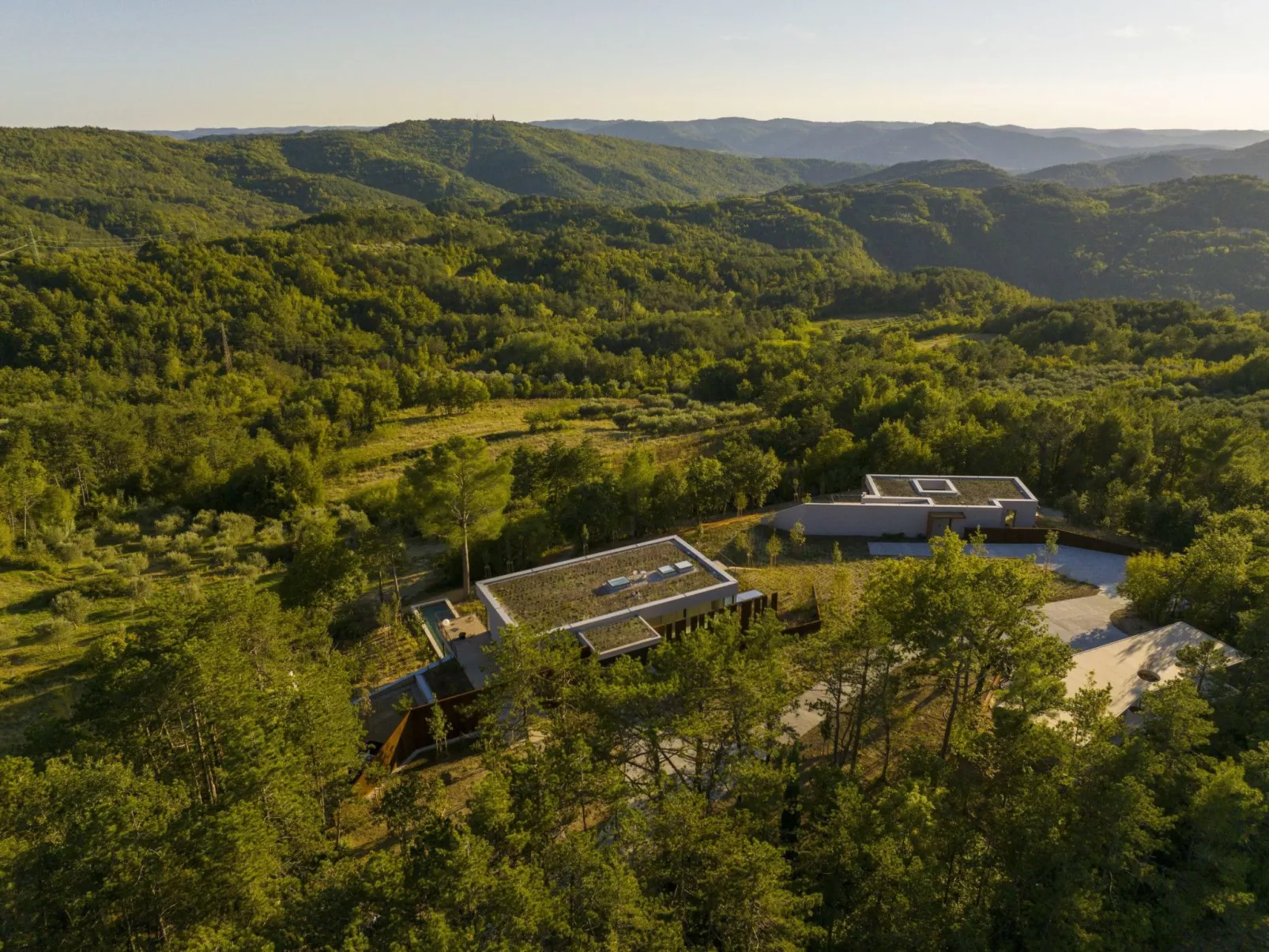 Ferienvilla MIstra mit privatem Pool-Draußen