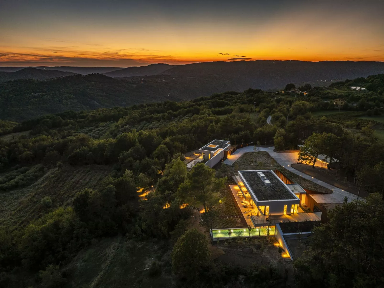 Ferienvilla Villa L Istra mit privatem Pool-Draußen