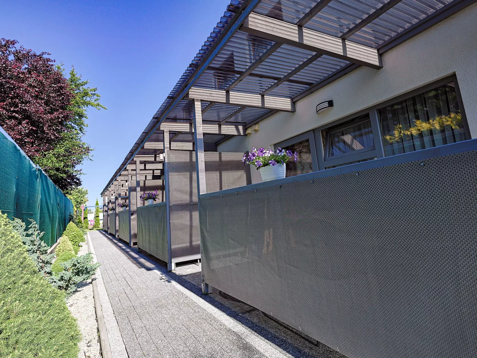 Wohnung "Aurora 2" z tarasem-Draußen