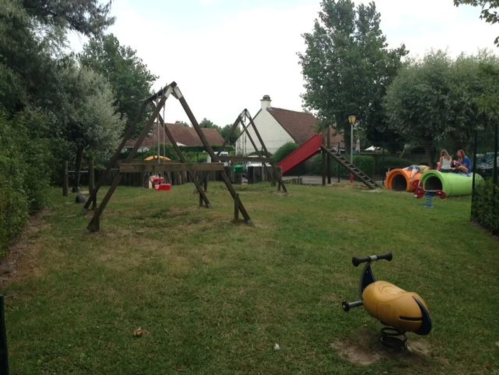 Zonneweelde bei Dünen und Wald-Outside
