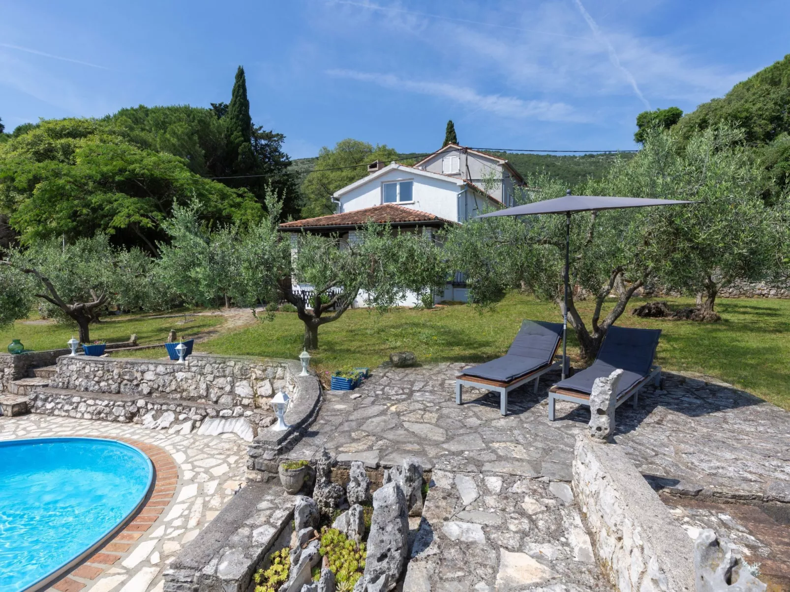 "Istria" mit eigenem Pool-Draußen