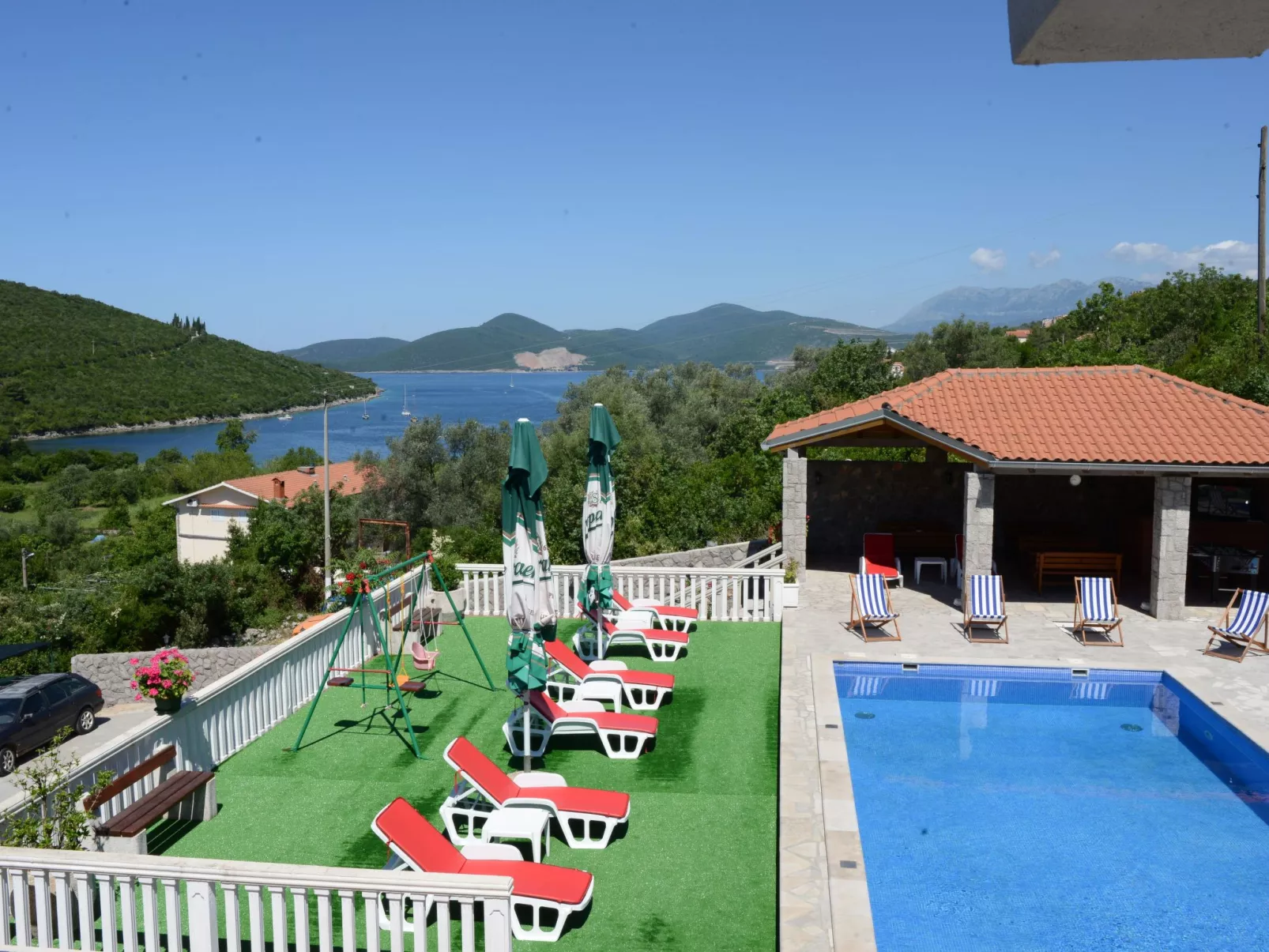 Studio mit Meerblick vom privaten Balkon - Dehors