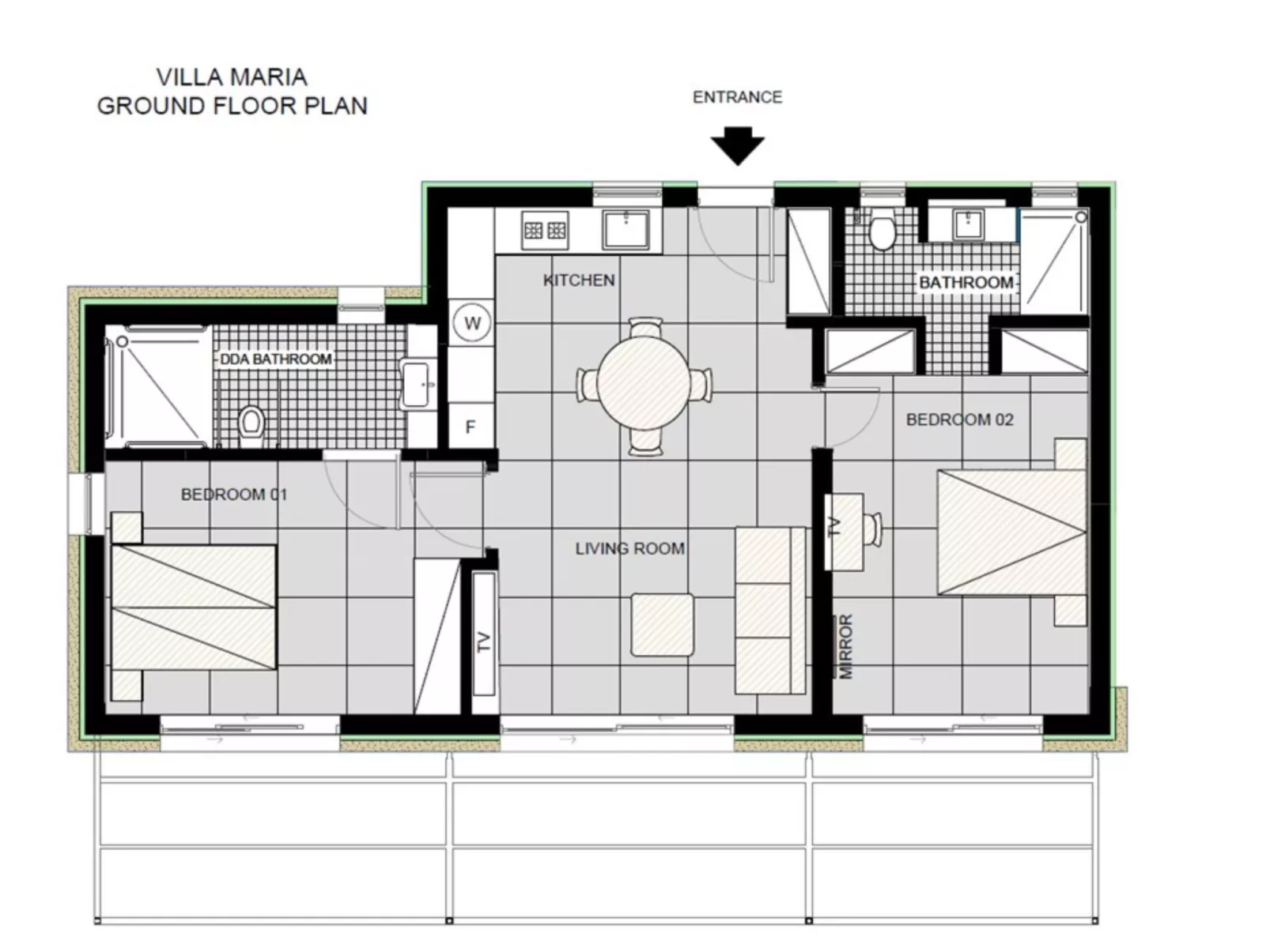 Villa Maria mit privatem Pool und Meerblick-Inside
