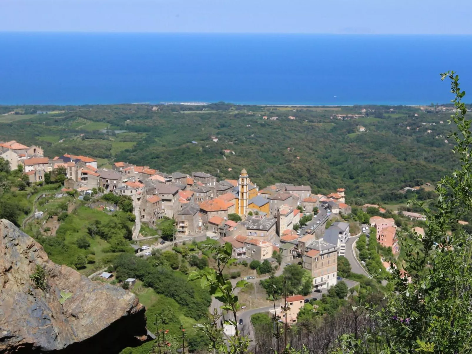 Weingut Punta della Guardia Panorama von Macchia und Meer-Outside