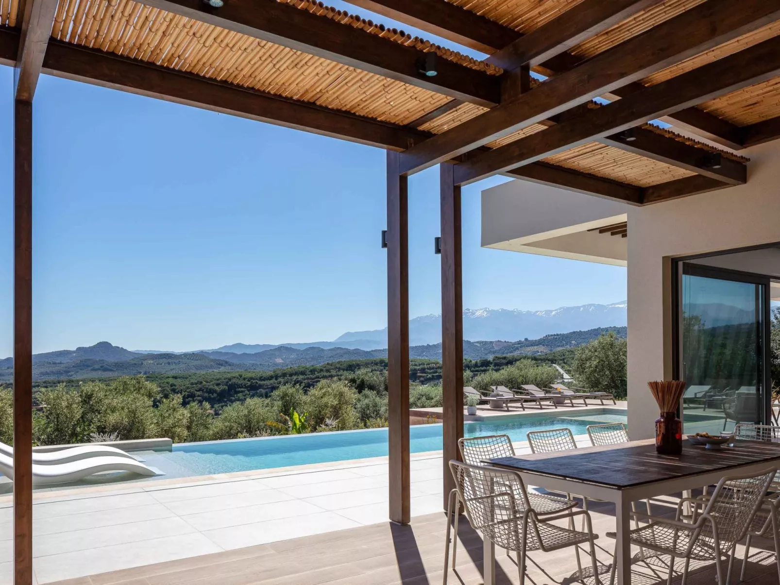 Villa Aglaea - Salzwasser-Pool und atemberaubender Meerblick-Draußen