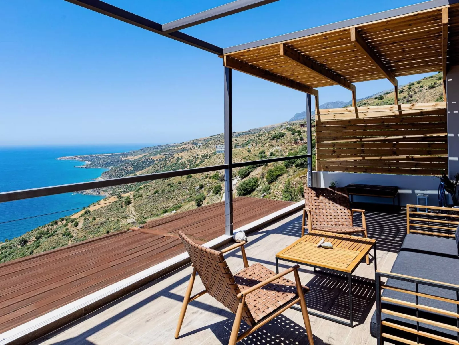 Villa "Anemos Stefanos" mit privatem Pool - Dehors