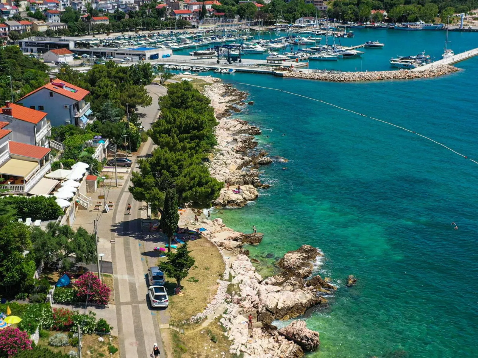 Meerblick-Wohneinheit  8 Personen am Zentrumsrand-Dehors