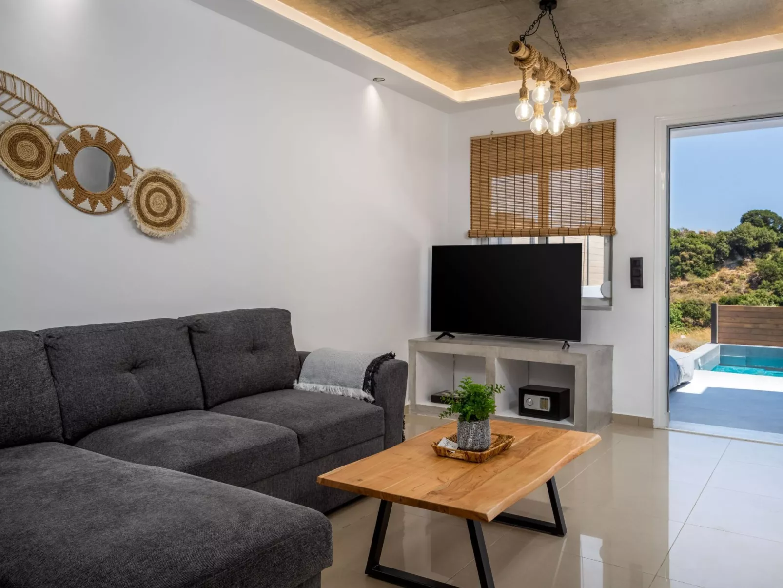 Armonikon Pool Villa 3-Dedans