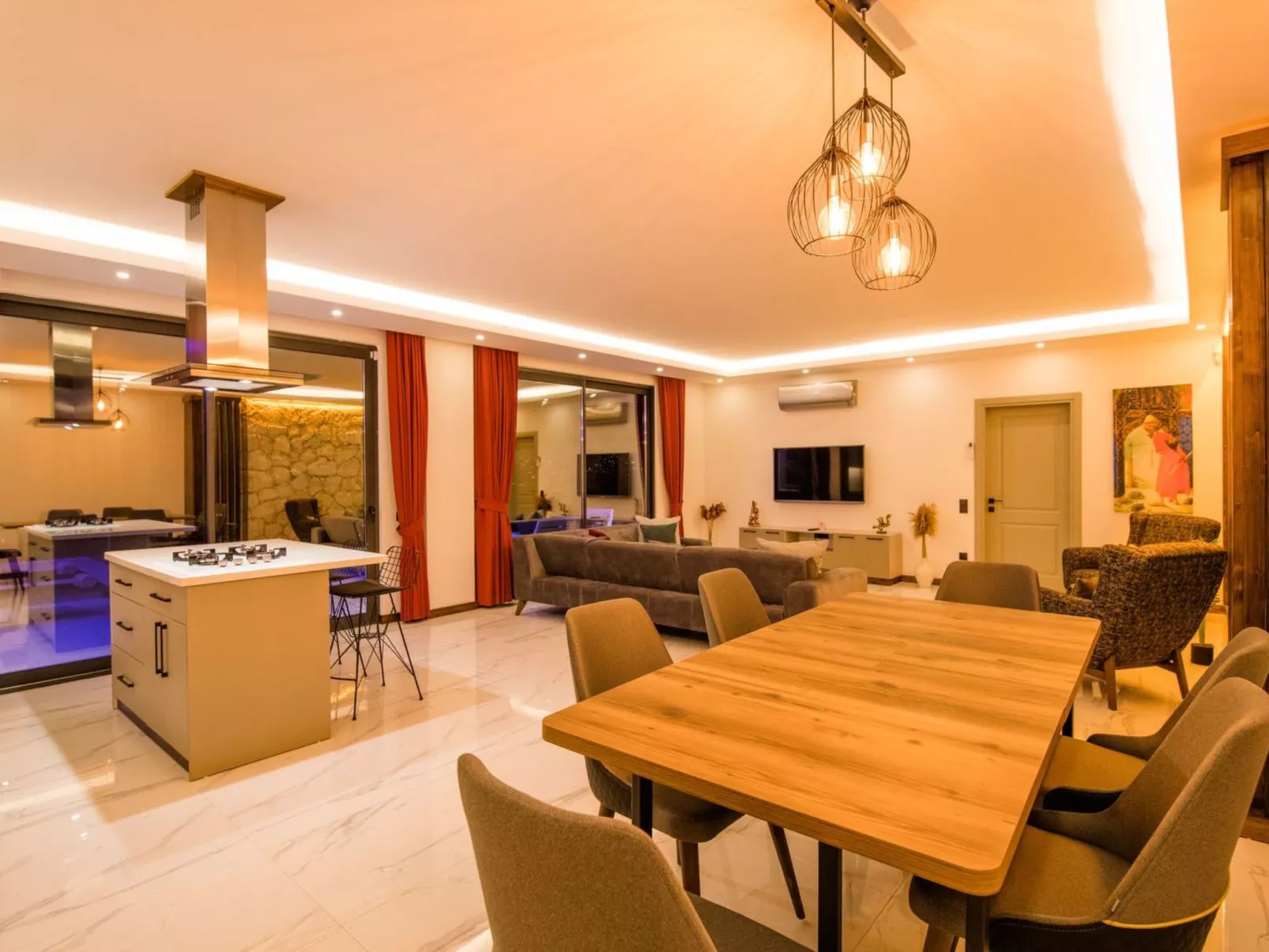 Villa Niro in Kalkan Incebel-Drinnen