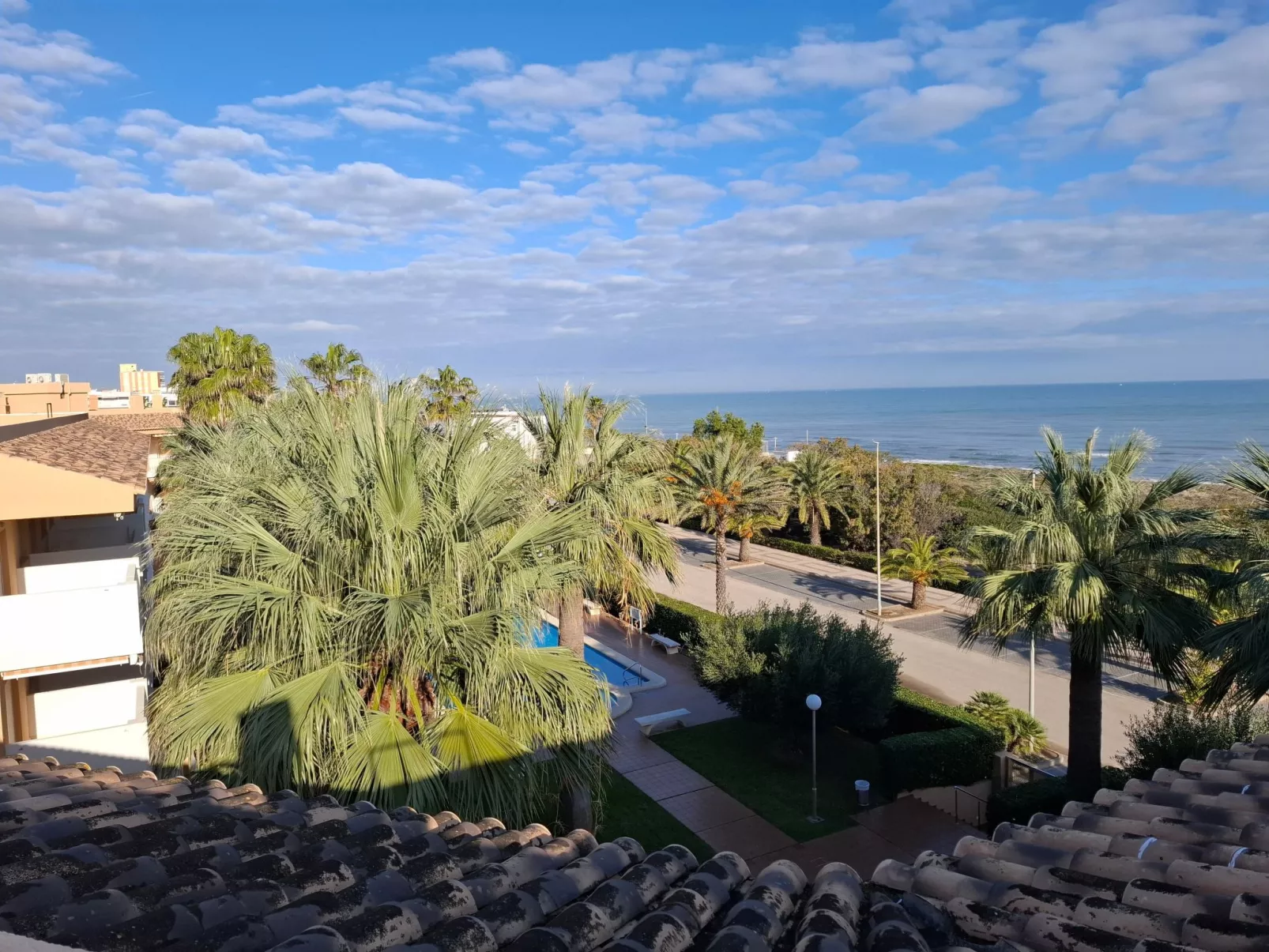 Wohnung Stella, 1. Reihe Meerblick und Palmen-Dehors
