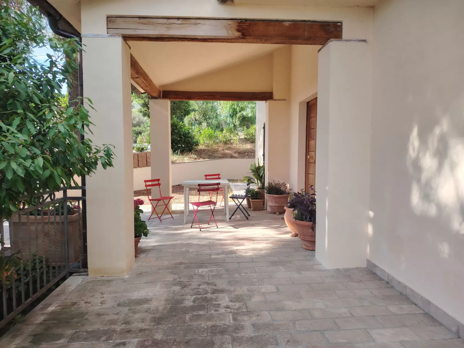 Ferienvilla casaRegina bb mit Panoramablick auf den Hügel-Dehors