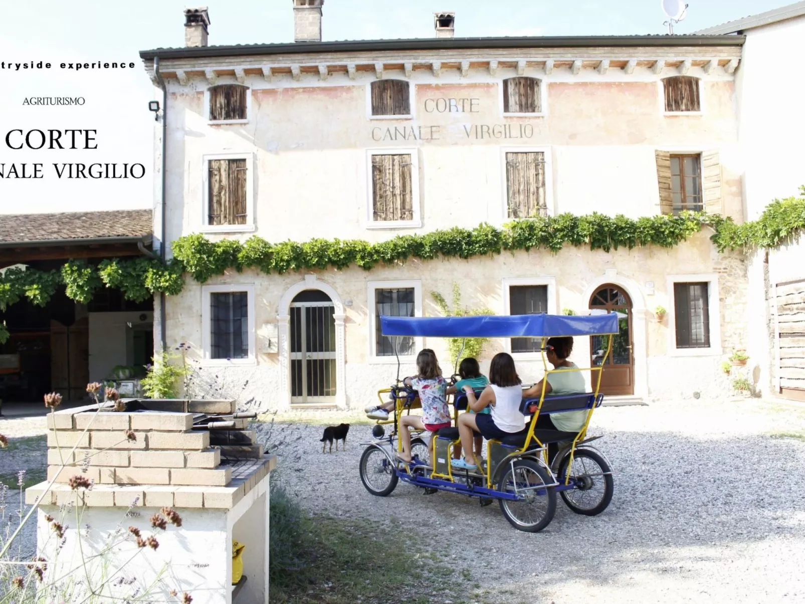 Das Landgut "Corte Canale Virgilio" mit Balkon-Dehors
