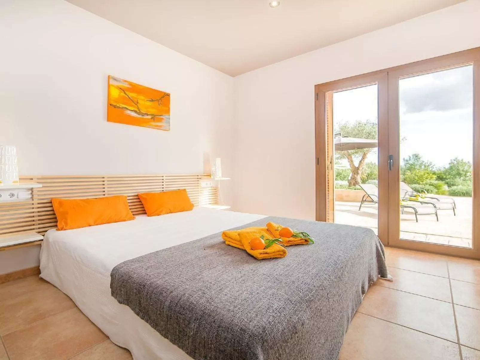 Tolles Ferienhaus in Campos mit Großem Pool-Dedans