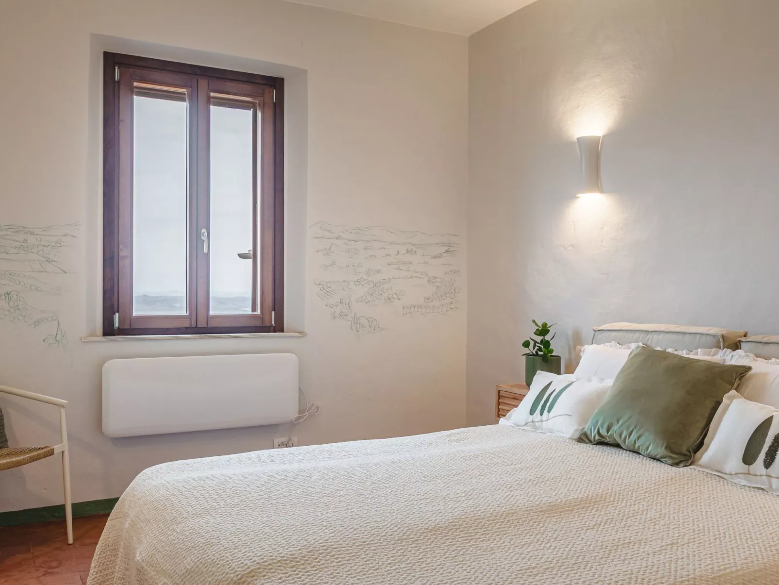 Mittelalterliche toskanische Unterkunft mit Aussicht und geräumigem Bad-Inside