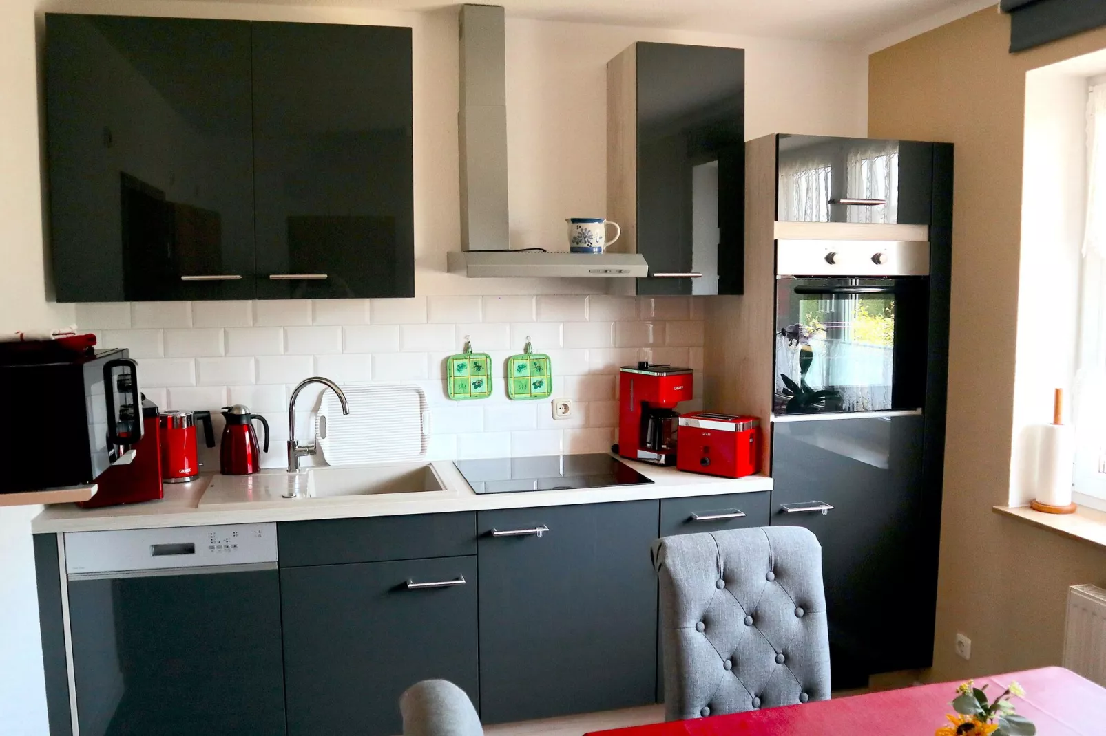 Schönes Ferienhaus in Alt Bukow-Kitchen