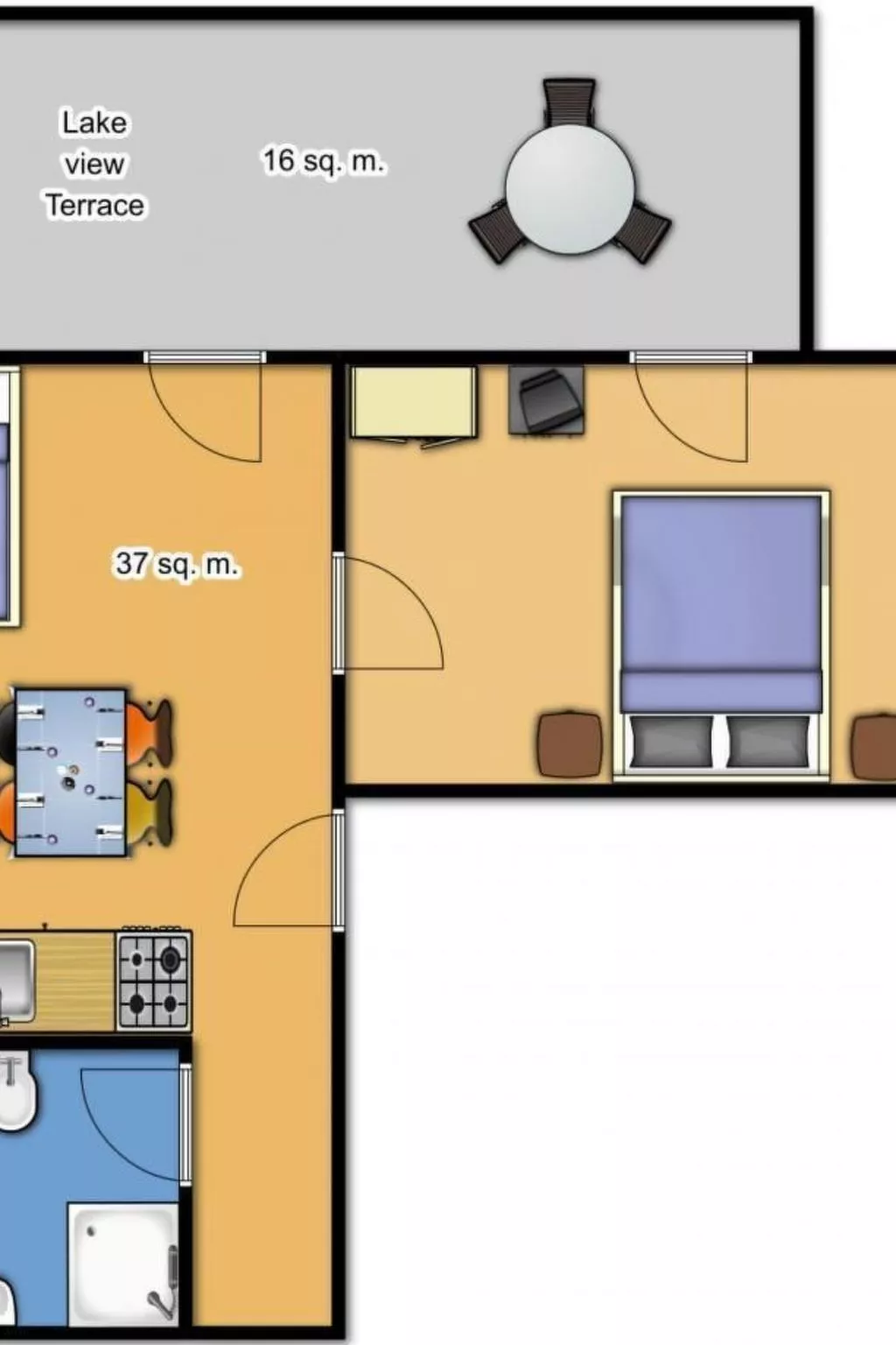 Angenehme Wohnung in Solarolo mit Parkplatz-Drinnen