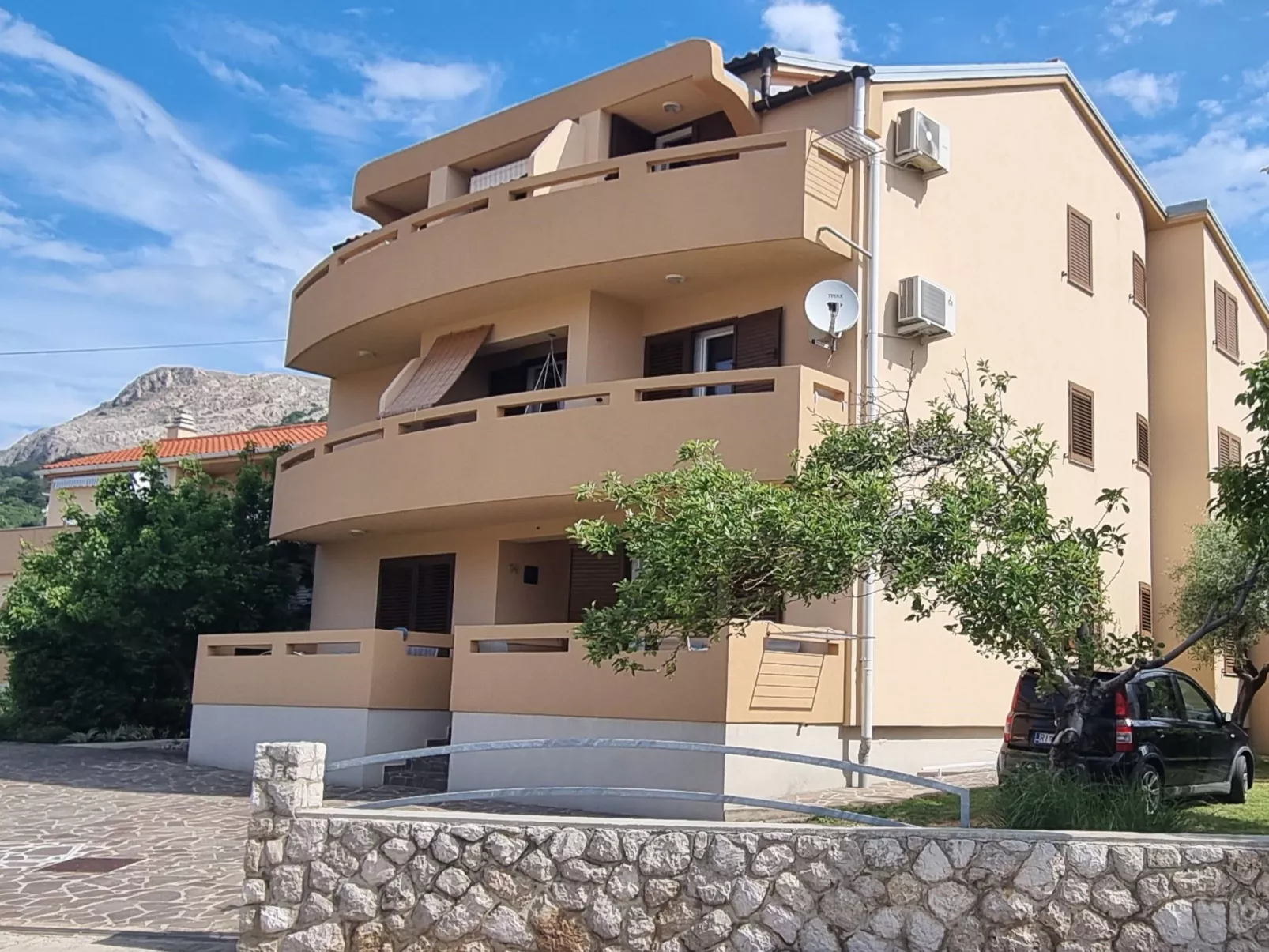 Wohnung in Baška mit Eigenem Balkon-Dehors
