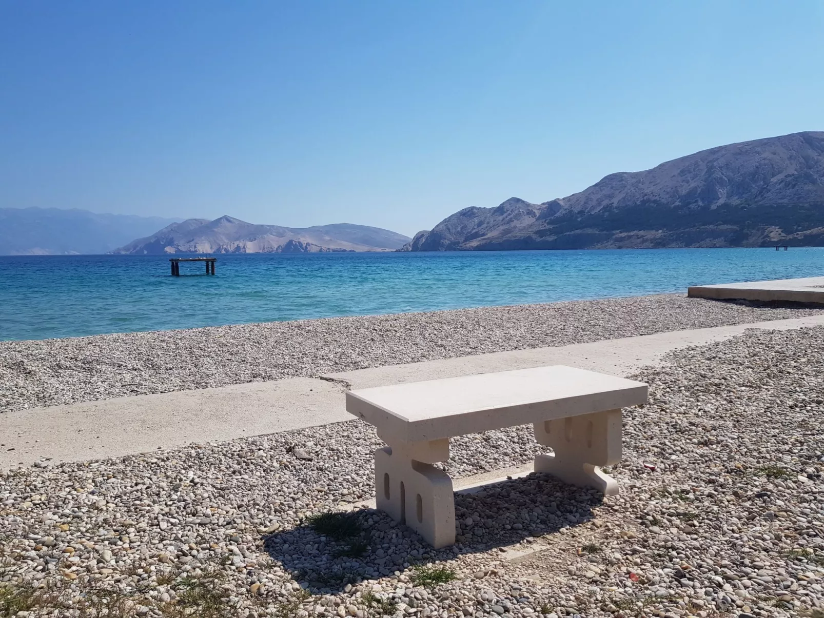In Baška mit Eigenem Balkon - Draußen