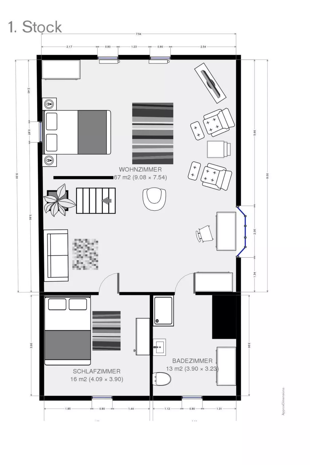 Ostedeichkate-Dedans